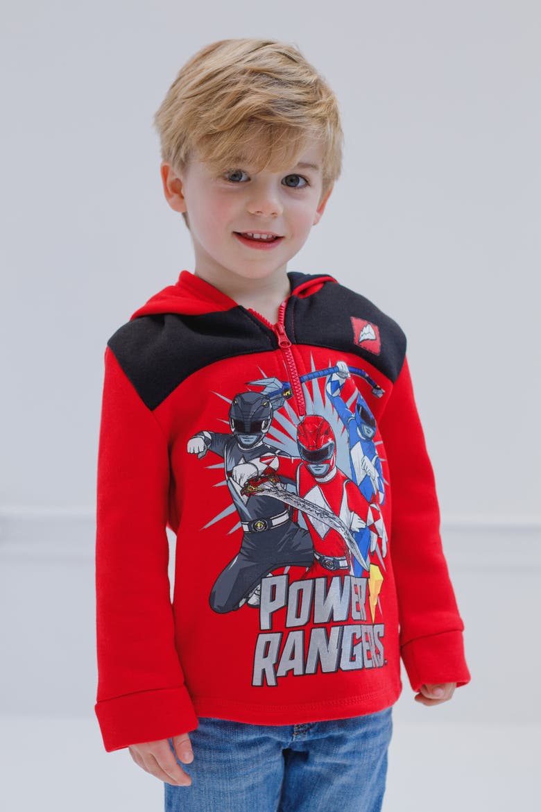 Half Zip Hoodie, Alternate, color, Red