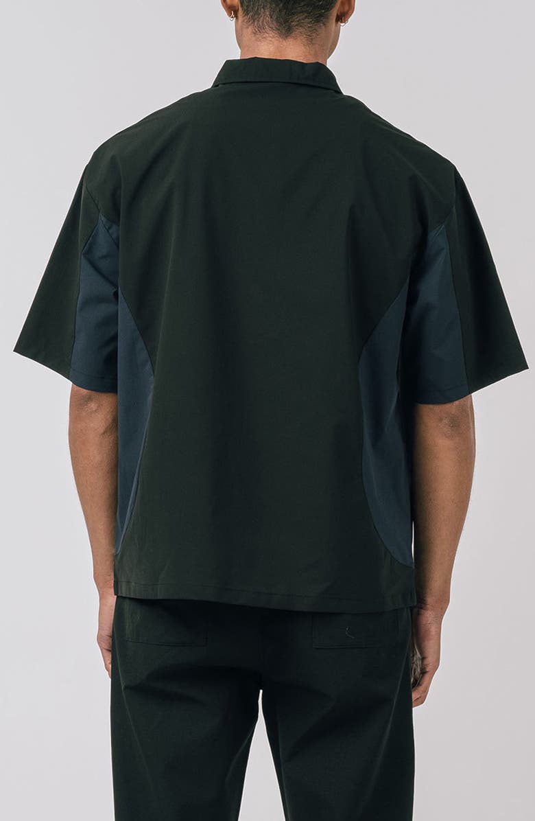 STUDENTS Linwood Short Sleeve Poplin Quarter Zip Polo, Alternate, color,