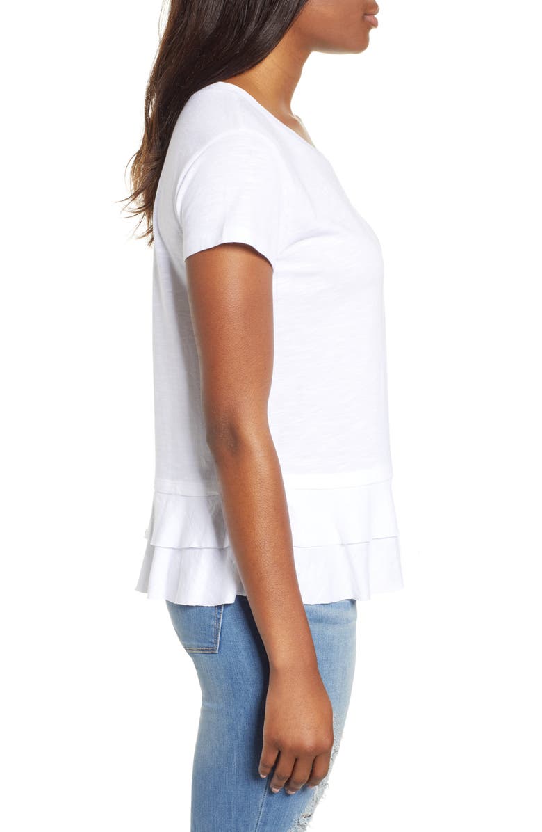 Caslon<sup>®</sup> Tiered Short Sleeve Tee, Alternate, color, 