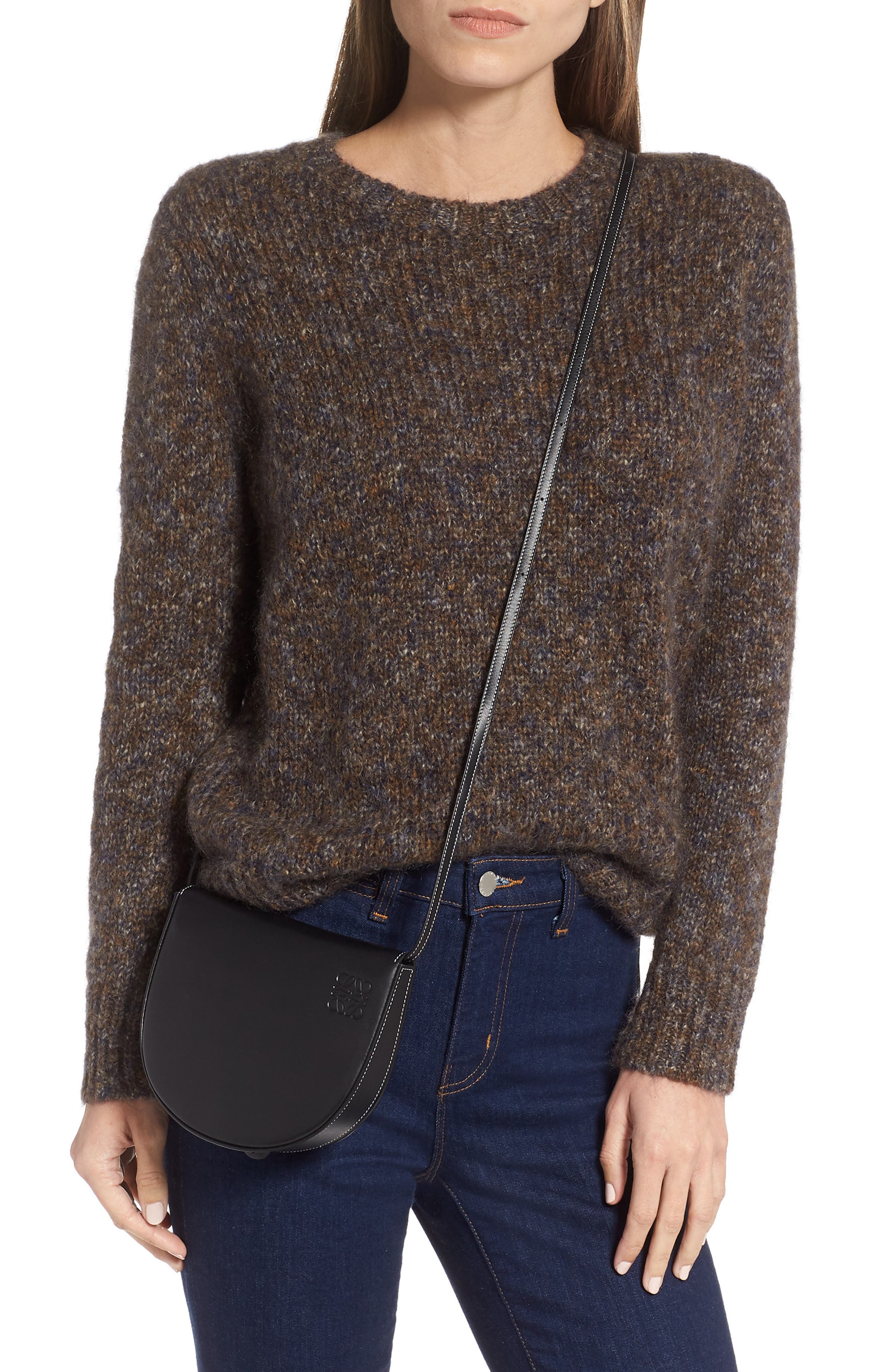 Loewe Mini Heel Leather Bag, Alternate, color, 