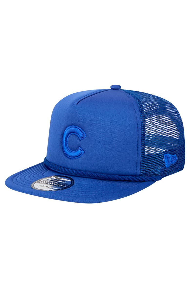 New Era Men's New Era Royal Chicago Cubs Tone Foam Meshback Golfer Snapback Hat, Main, color, Royal