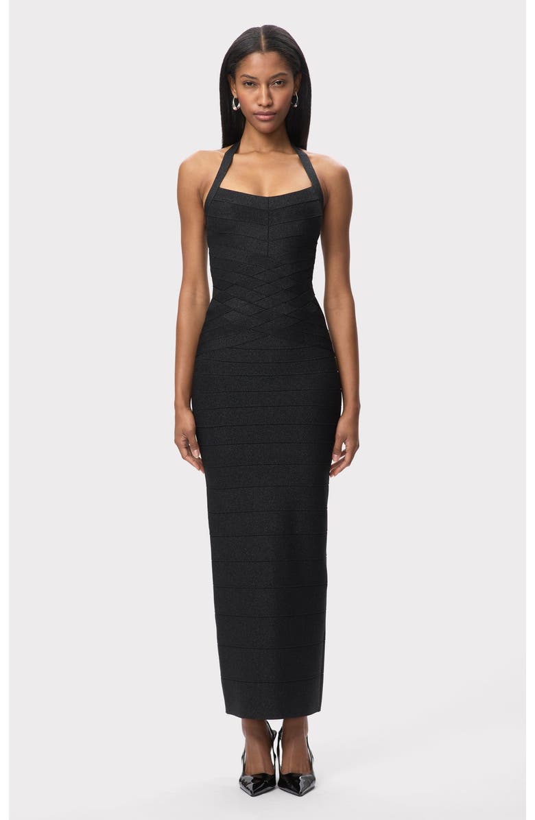 Herve Leger The Maxine Gown, Main, color, Black
