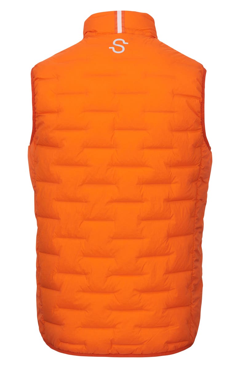 Swims Lofoten Seamless Down Puffer Vest, Alternate, color, Swims Orange