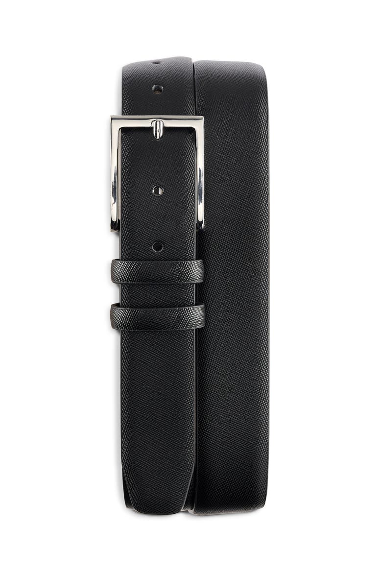 Big & Tall Stretch Double Loop Belt, Main, color, BLACK