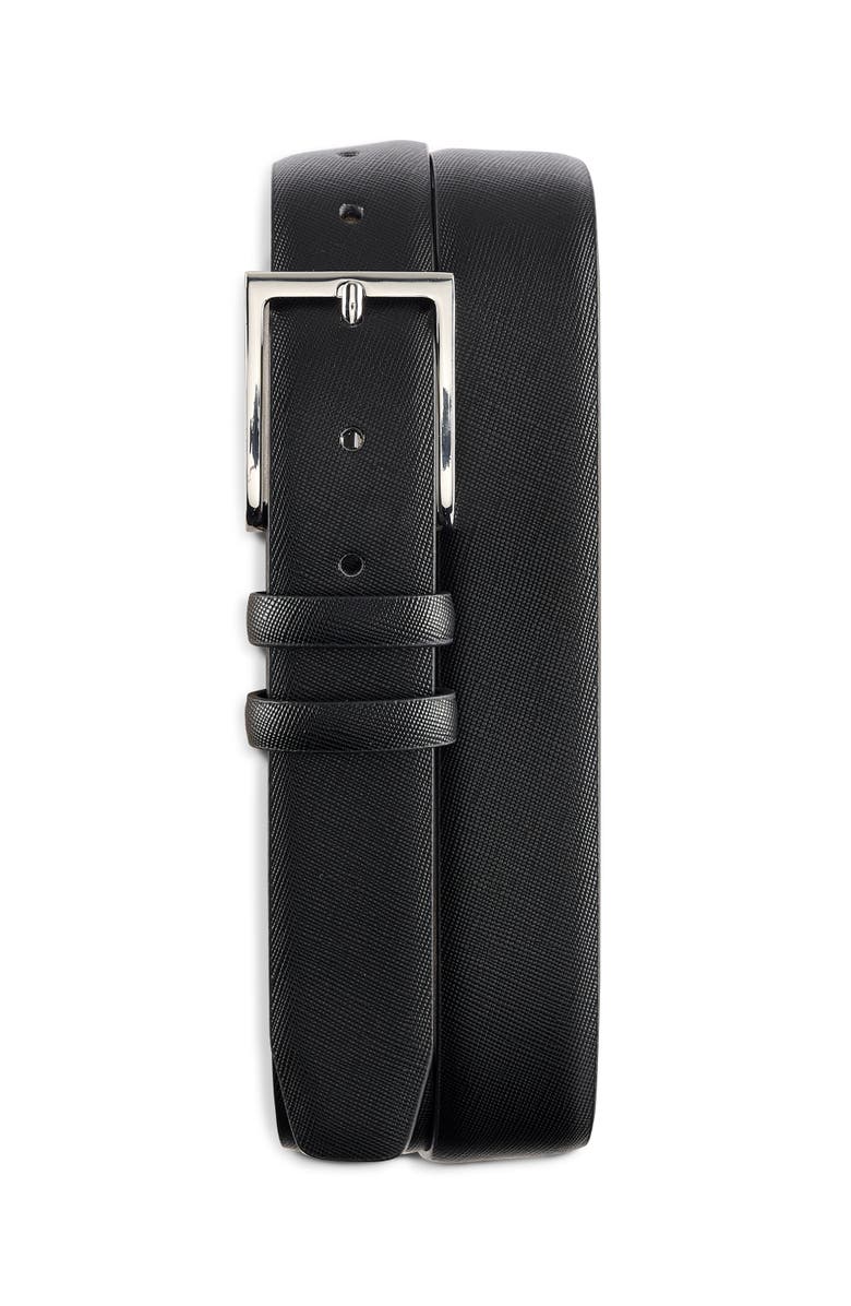 Synrgy by DXL Big & Tall Stretch Double Loop Belt, Main, color, Black