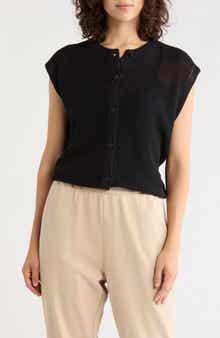 Organic Linen & Organic Cotton Sweater Vest