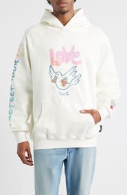 VIC GARCIA WORLD Sweet Bird Graphic Cotton Pullover Hoodie