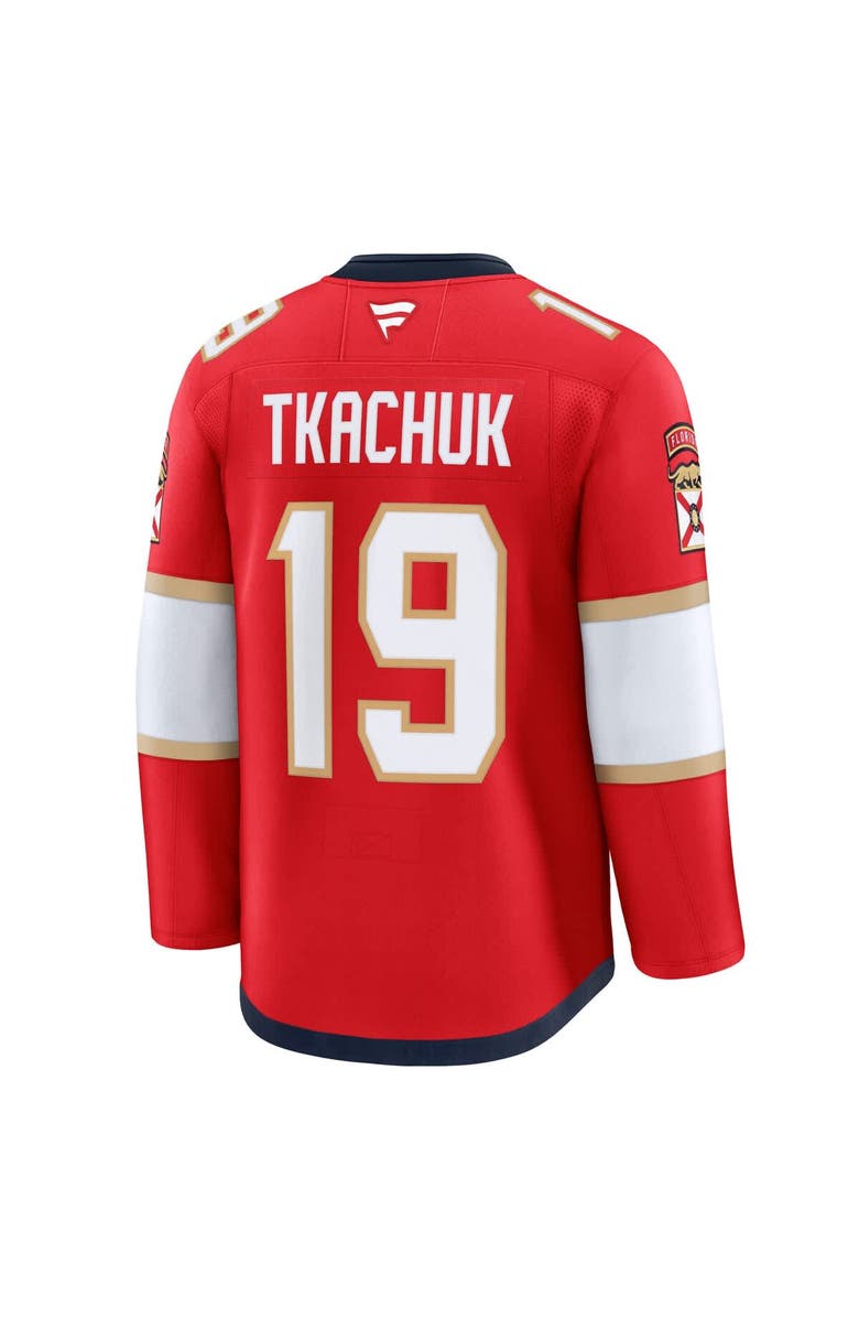 FANATICS Men's Fanatics Matthew Tkachuk Red Florida Panthers Home Premium Jersey, Alternate, color, 