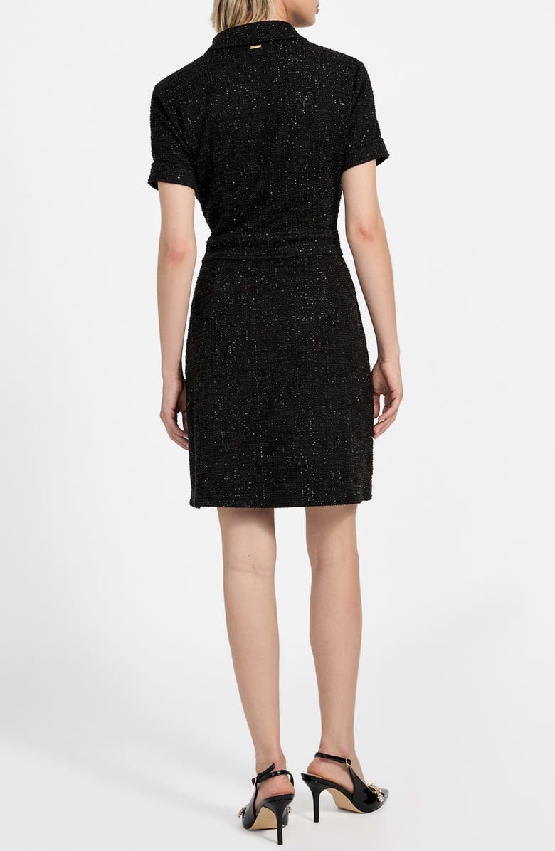 GUESS Tamara Metallic Tweed Minidress, Alternate, color, 