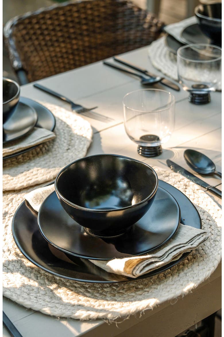 Heirloom 16-Piece Dinnerware Set, Alternate, color, CHARCOAL