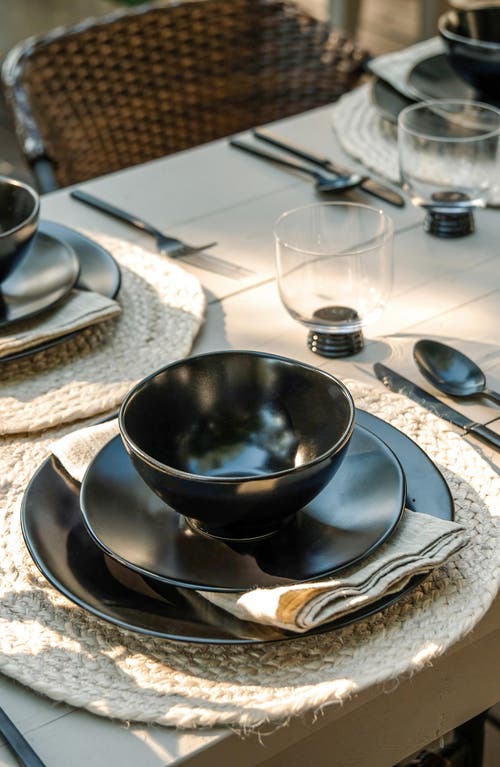 Fortessa Heirloom 16-piece Dinnerware Set In Charcoal