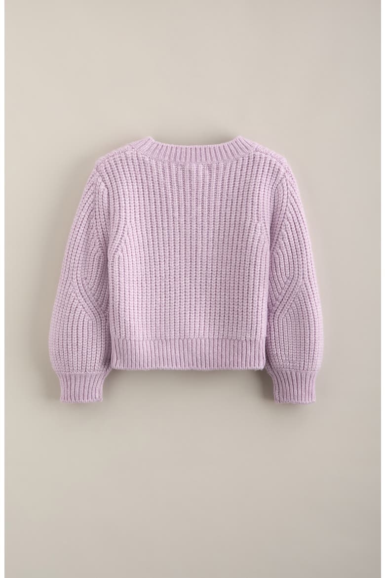 Kids' Button Front Cardigan, Alternate, color, PURPLE BLOOM