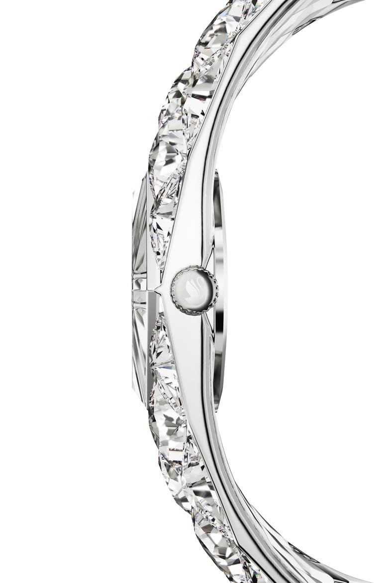Curiosa Bangle Bracelet Watch, 20.5mm x 20mm, Alternate, color, SILVER