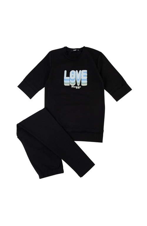 Noggiwear Layers Of Love Loungewear Set In Blue