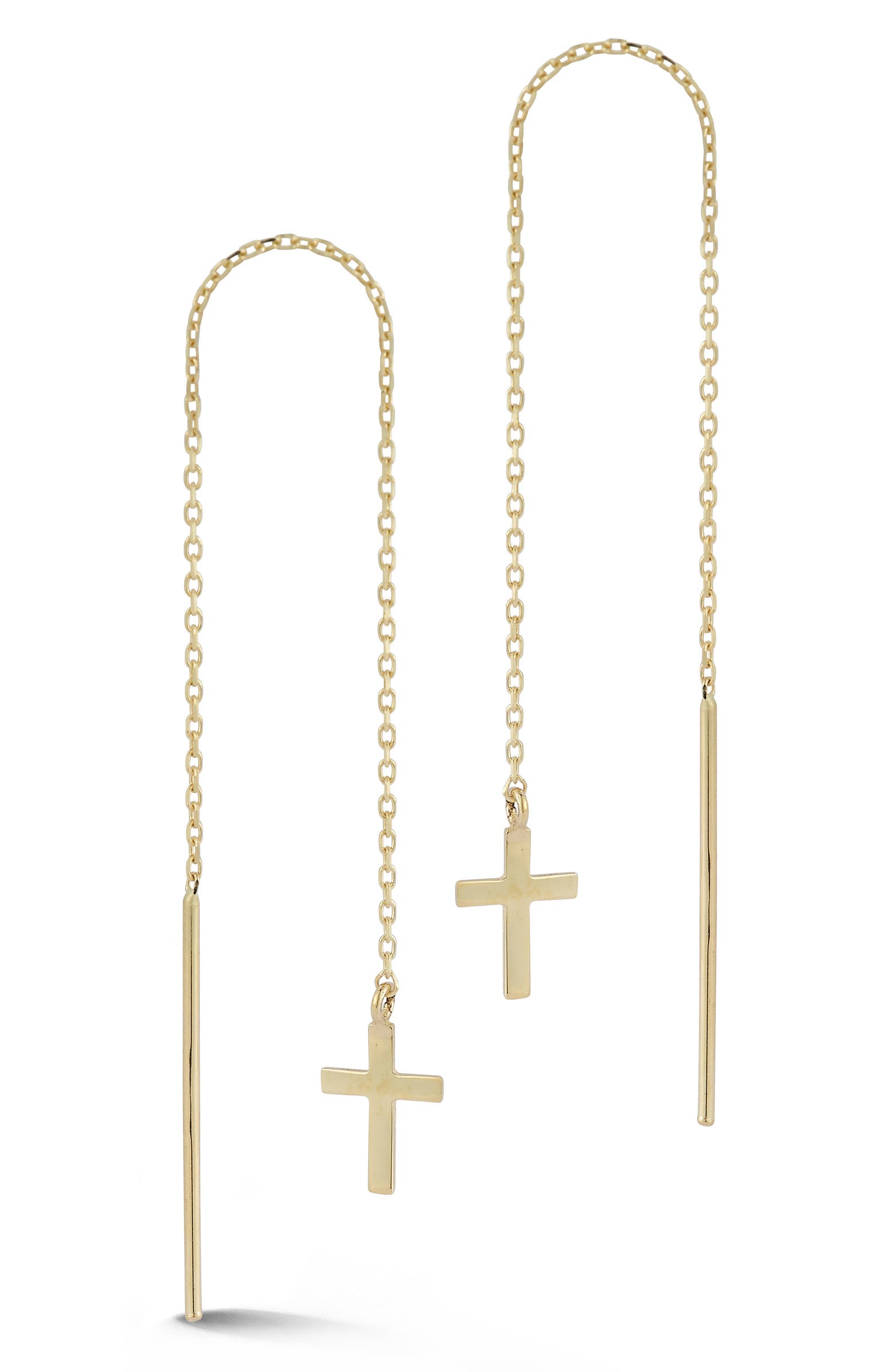 Ember Fine Jewelry Cross Threader Earrings | Nordstromrack