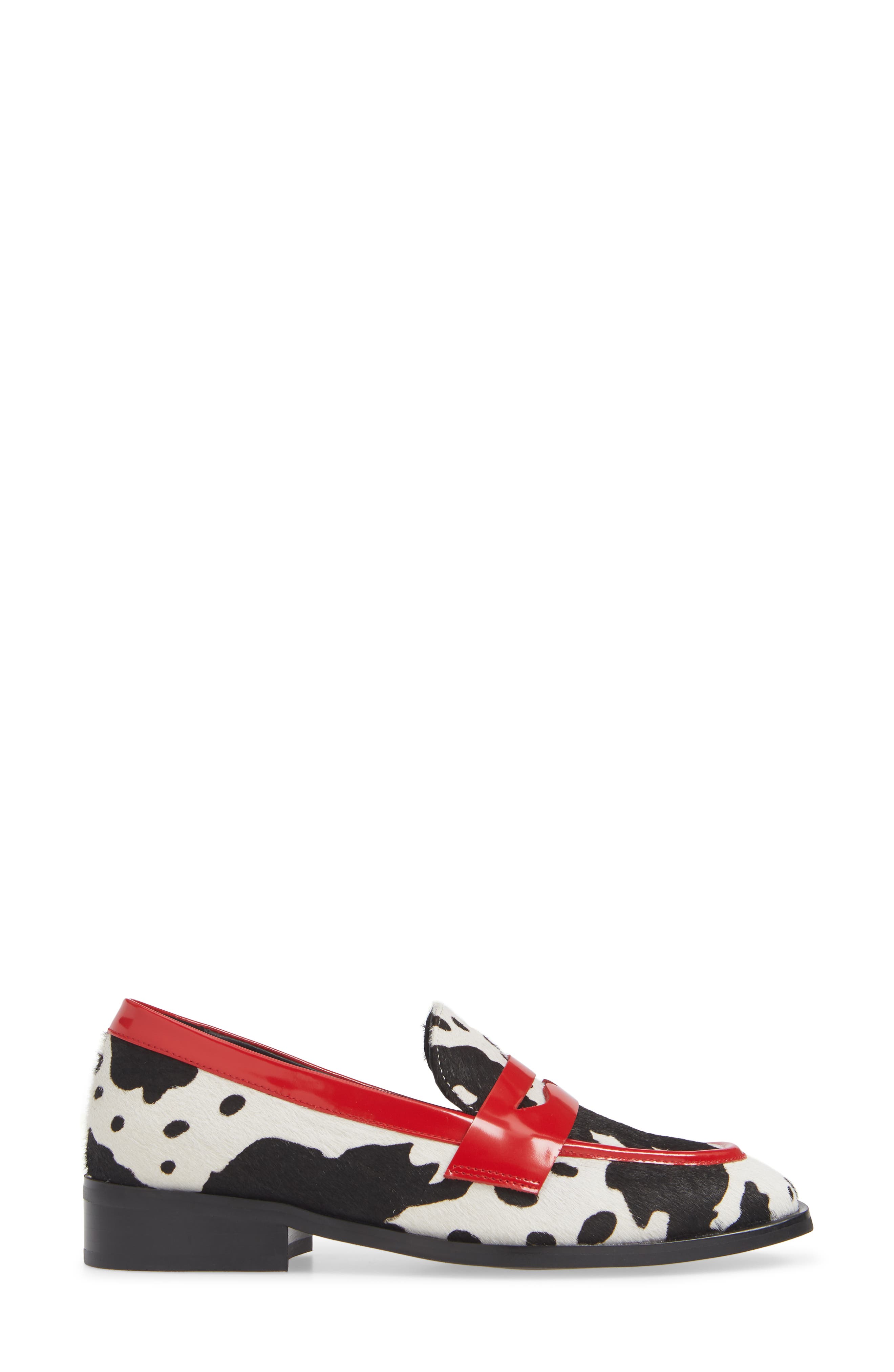 Hornsby Loafer, Alternate, color, WHITE COW PRINT CALF HAIR