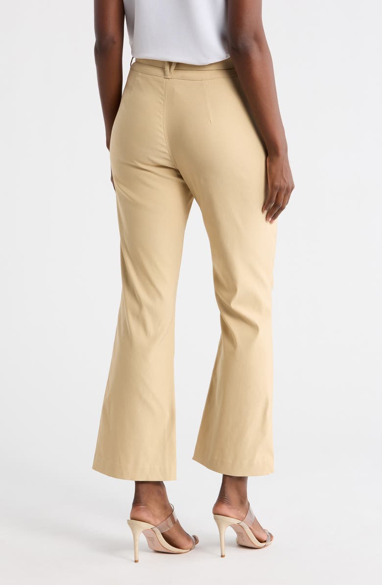 Nicole Miller Nikki Tie Waist Pants, Alternate, color, Warm Sand