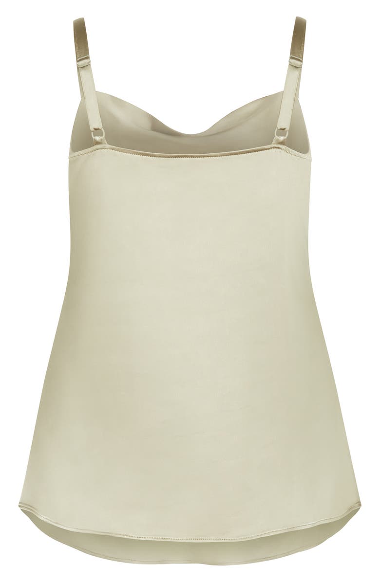 City Chic Sweet Cowl Neck Satin Camisole, Alternate, color, 