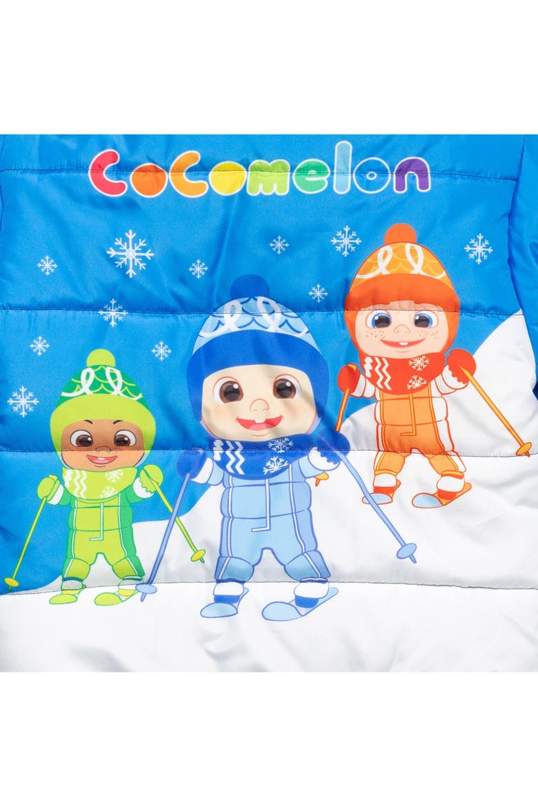 Hooded Puffer Jacket, Alternate, color, Cocomelon Blue