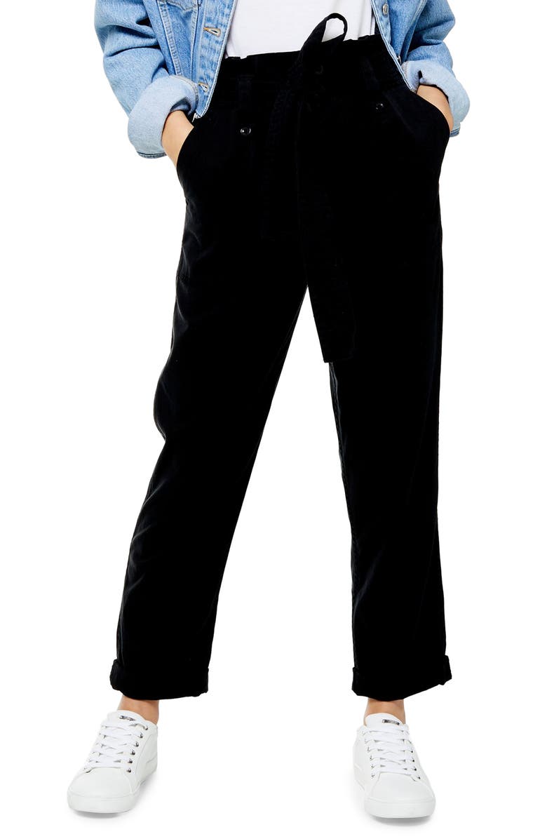 Topshop Popper Utility Trousers, Main, color,