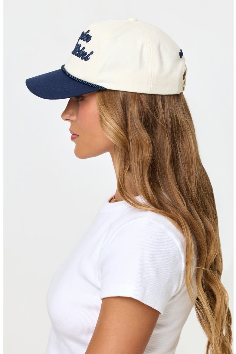 Newport Cotton Baseball Cap, Alternate, color, MIDNIGHT/ CREAM