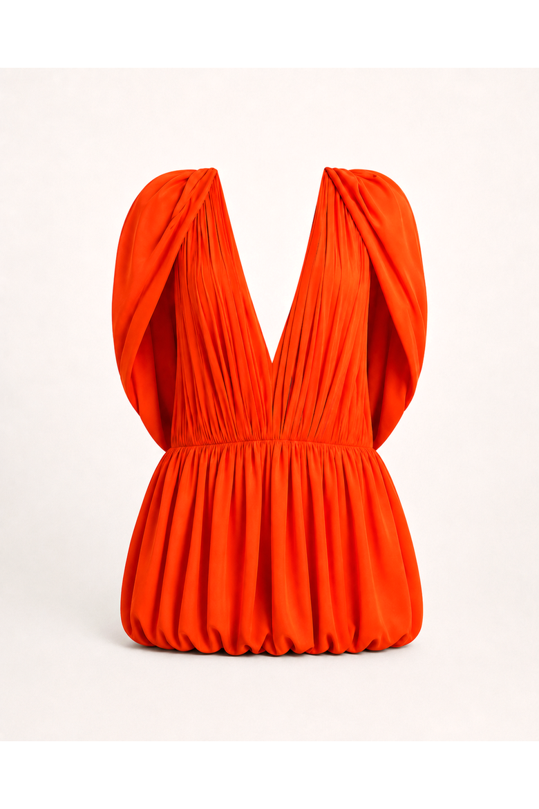 Persica Dress, Alternate, color, Tangerine