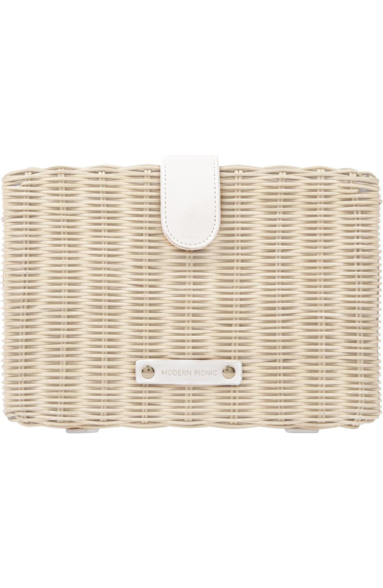 Modern Picnic THE SNACKER, Main, color, White Wicker