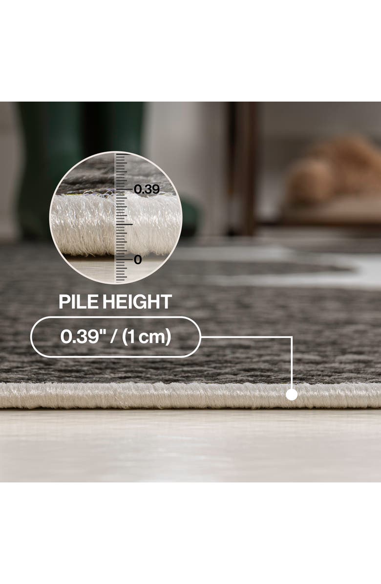 JONATHAN Y Rayna Modern Geometric Organic Shapes Indoor/Outdoor Area Rug, Alternate, color, Black/Cream