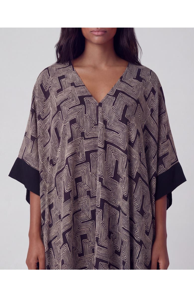 Lords of Harlech Inter Twine Womens Kaftan, Alternate, color, Inter Twine Black