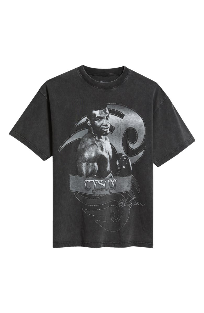 ID Supply Co Mike Tyson Banner Cotton Graphic T-Shirt, Alternate, color, Black Wash