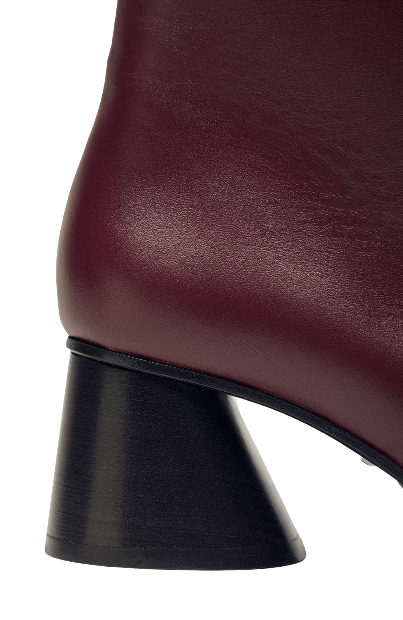 Holton Smooth Leather Heeled Boots, Alternate, color, Dark Cherry