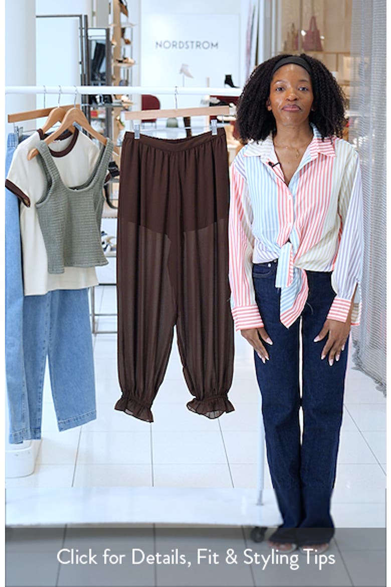 Jasmine Semisheer Balloon Pants video