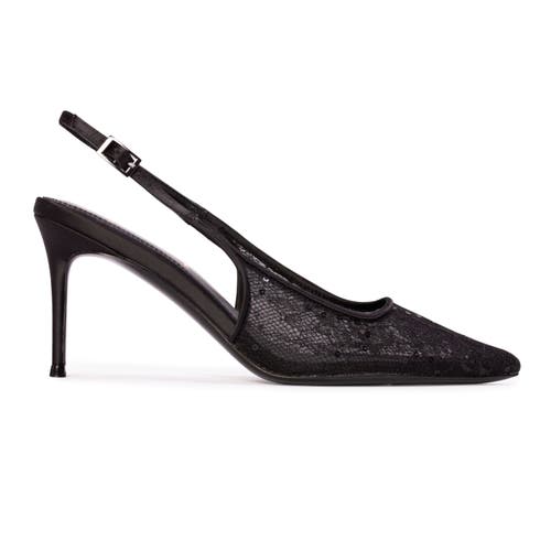 Black Suede Studio Marina 80 Pump In Black