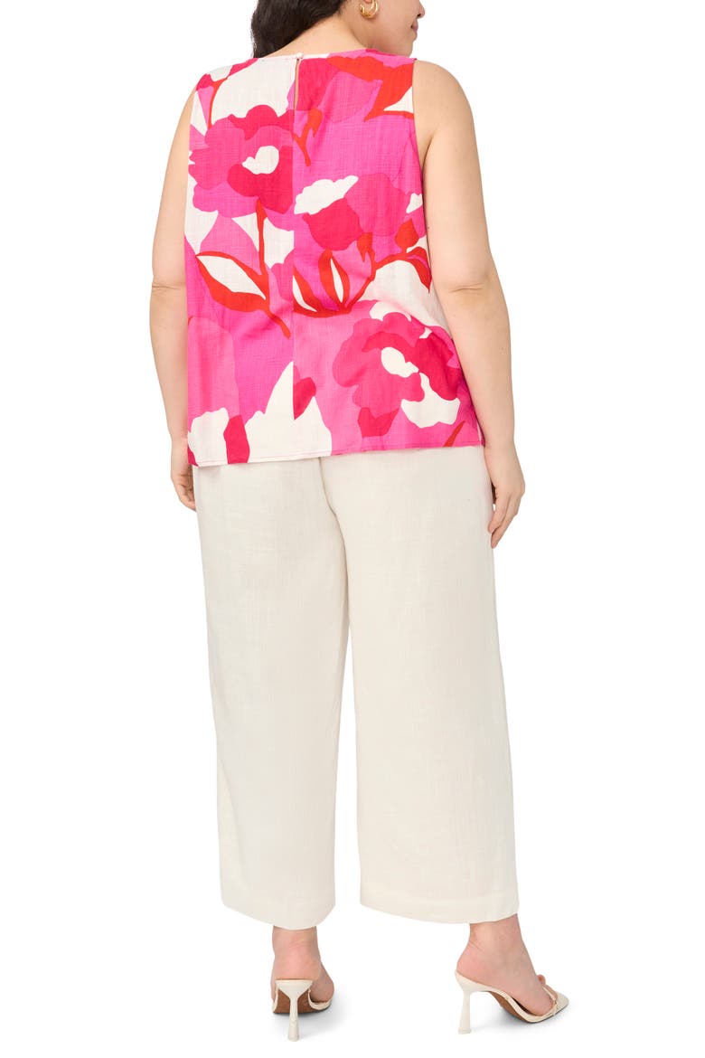 Sleeveless Top, Alternate, color, NEW IVORY POPPY PRINT