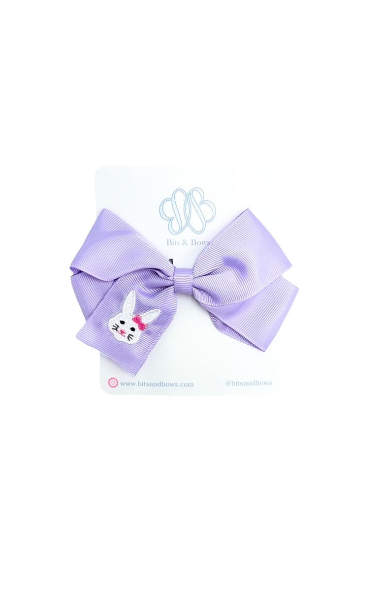 Bits & Bows Bunny Hair Bow, Alternate, color, Lavender