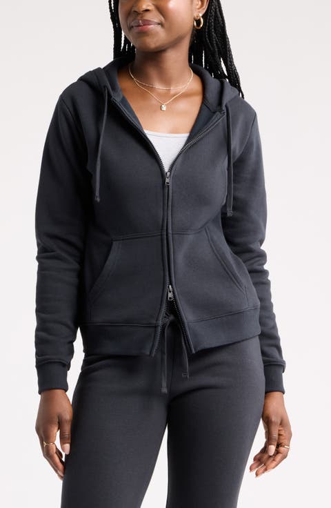 Slim Fleece Full Zip Hoodie