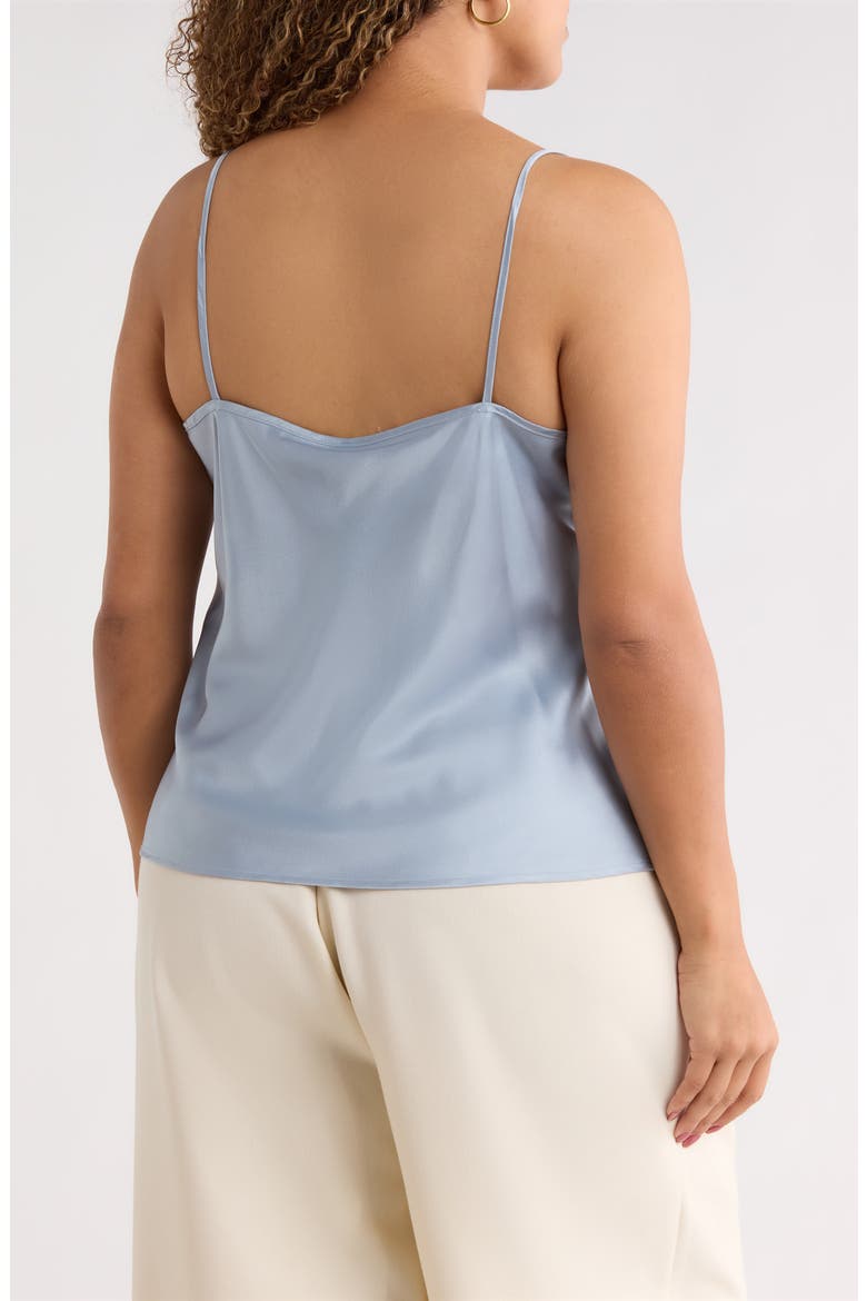 Satin V-Neck Camisole, Alternate, color, BLUE