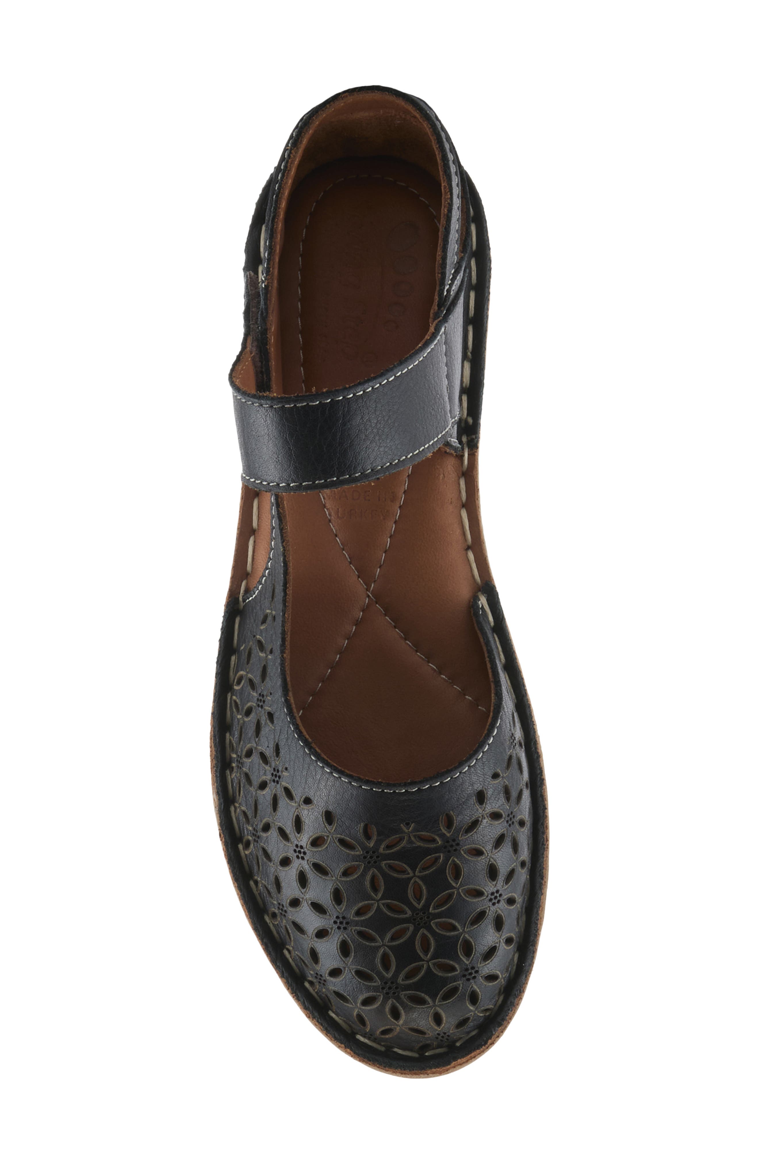 Spring Step Canoya Flat, Alternate, color, Black