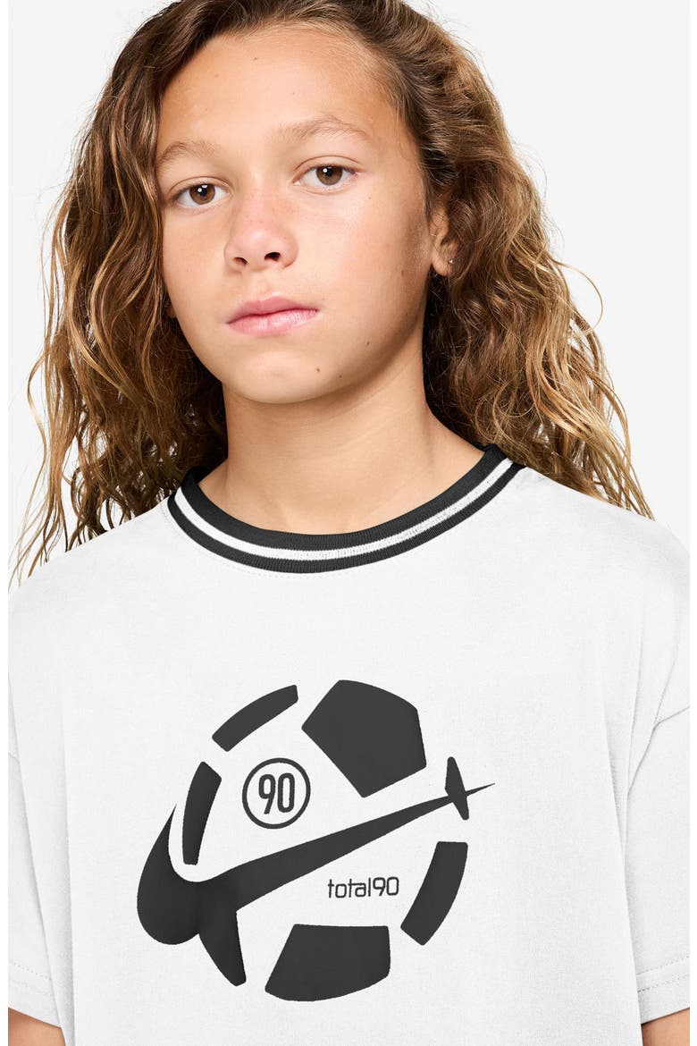 Kids' Dri-FIT Swoosh Graphic T-Shirt, Alternate, color, WHITE