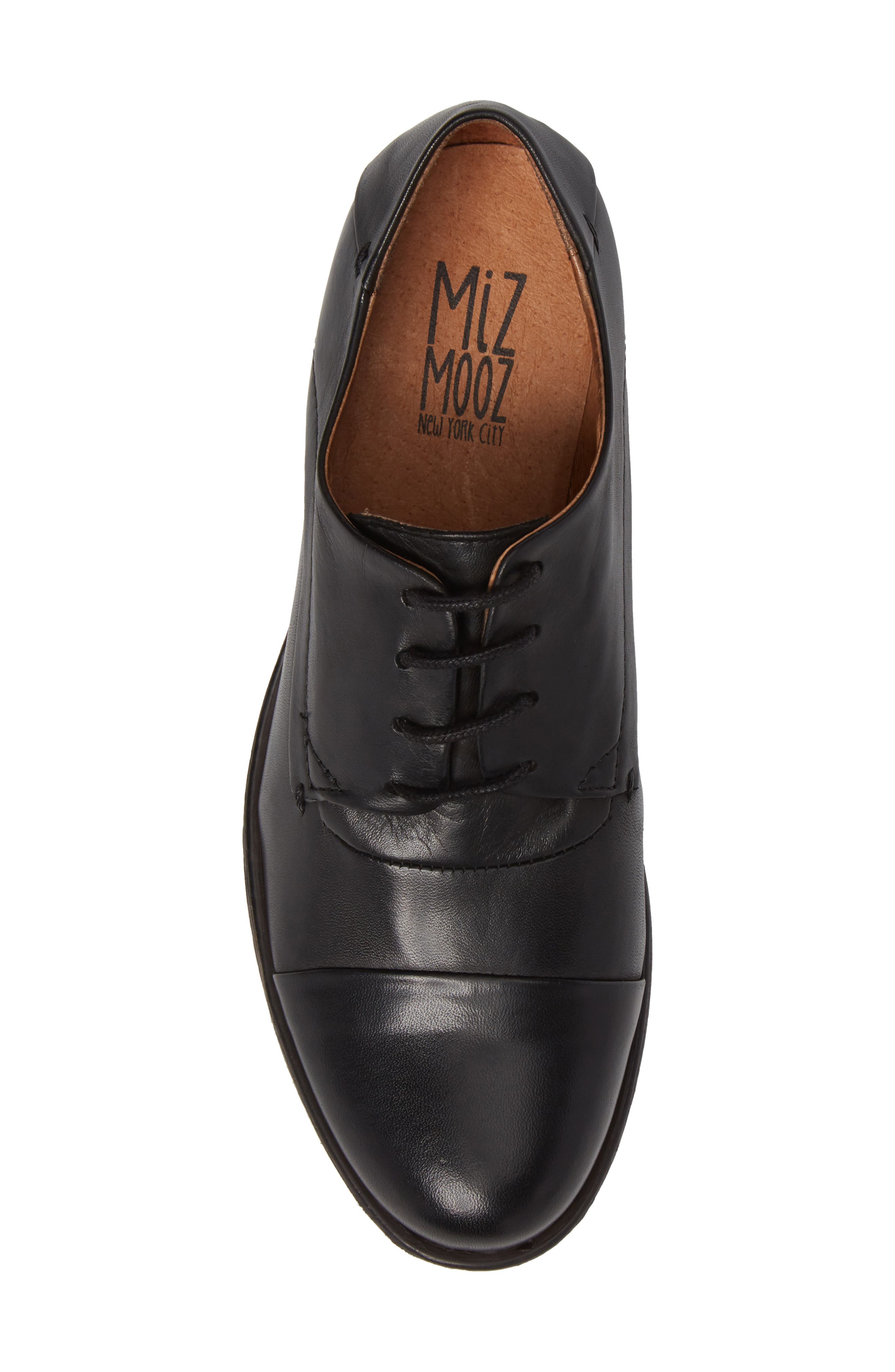 Miz Mooz Letty Oxford Flat, Alternate, color, Black