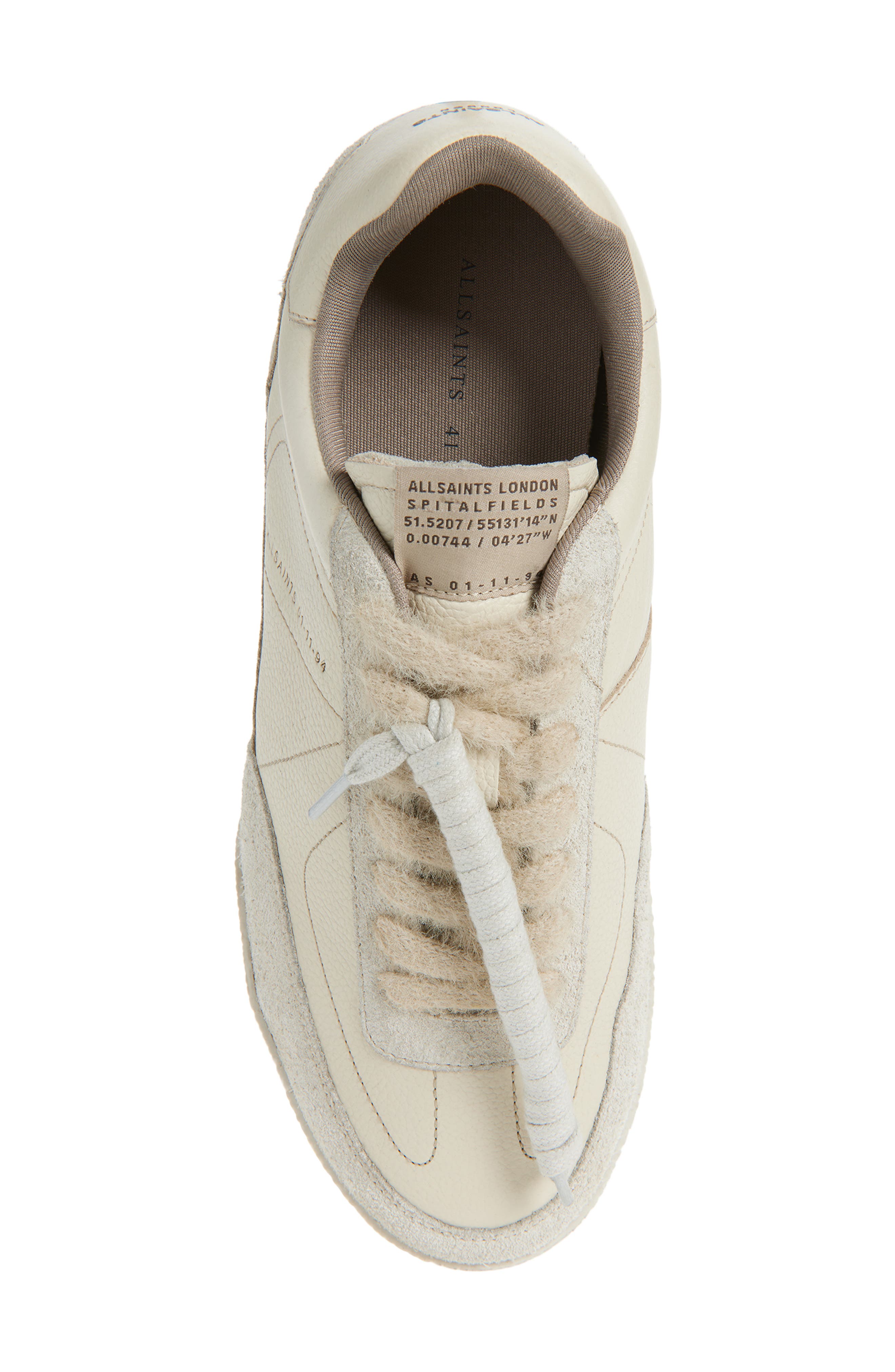 AllSaints Harri Low Top Sneaker, Alternate, color, Chalk White/ White