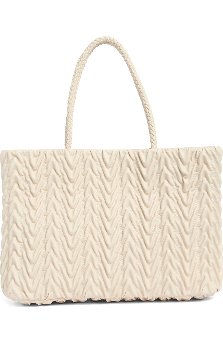 Sam Edelman Ari Quilted Leather Tote Bag, Alternate, color, Ivory