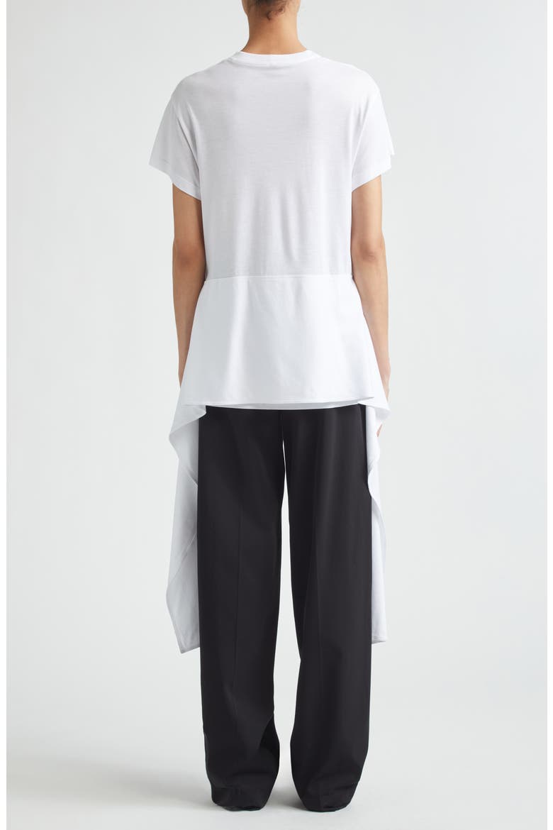 Tie Waist Jersey T-Shirt, Alternate, color, WHITE