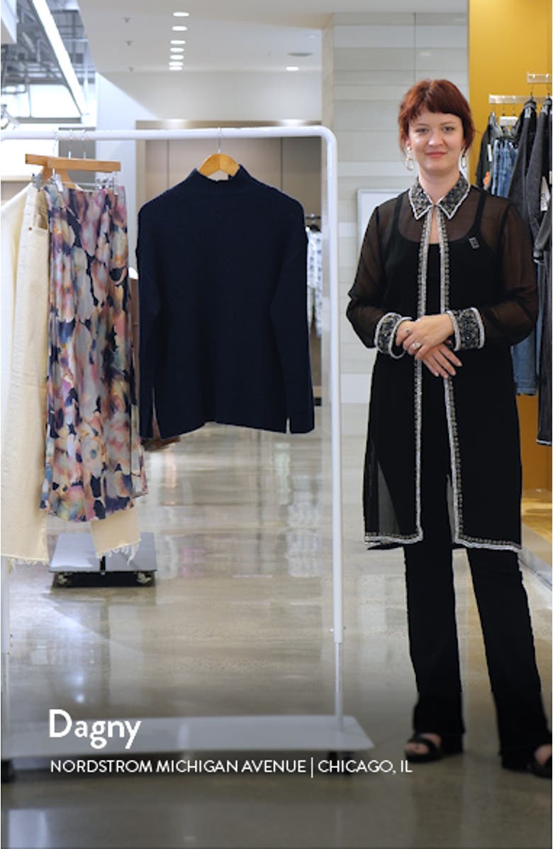 Sanna Turtleneck Merino Wool & Cotton Sweater, sales video thumbnail