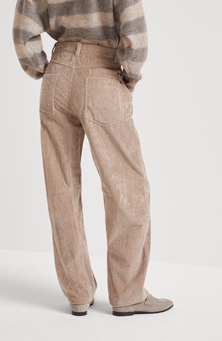 Brunello Cucinelli Soft Curved trousers, Alternate, color, 