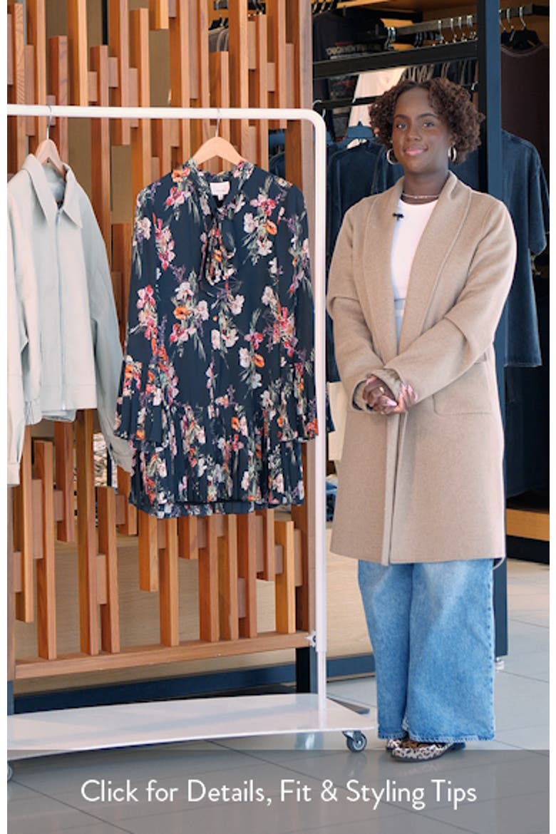 Iris Bouquet Alinda Long Sleeve Shirtdress video