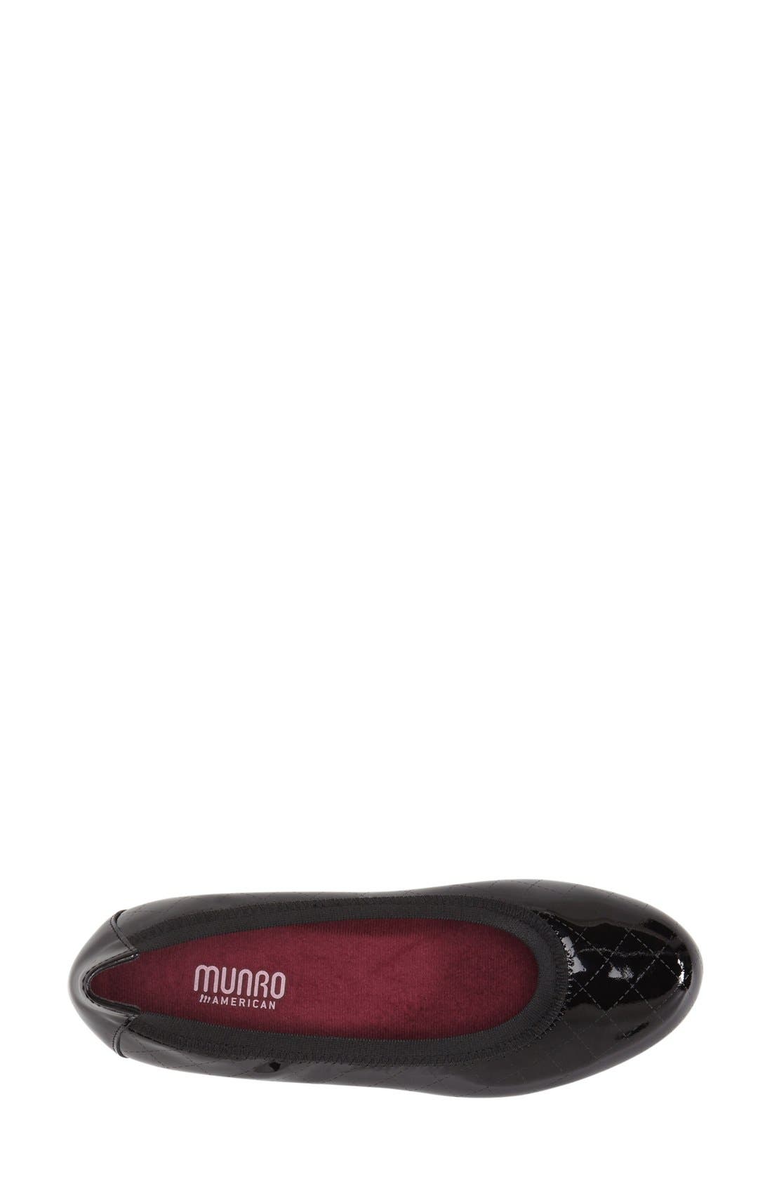 'Vicki' Ballet Flat, Alternate, color, ETCHED BLACK PATENT
