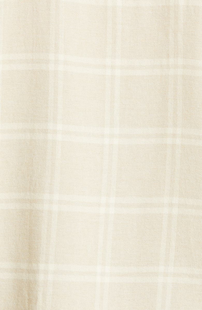 Vince Shadow Plaid Top, Alternate, color, Oatmeal
