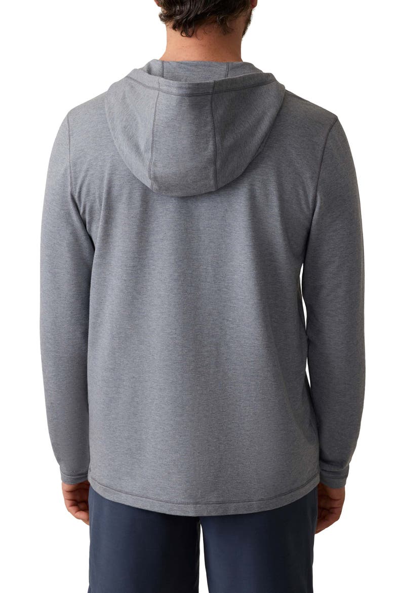 Movement Quarter Zip Hoodie, Alternate, color, CHARCOAL STREAM STRIPE