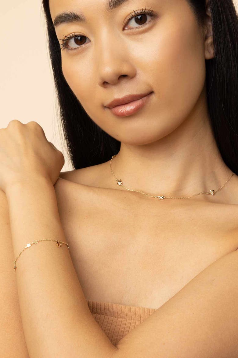 14K Yellow Gold Street Star Necklace, Alternate, color, Yellow Gold